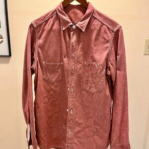Sunny Sports Japan Red Chambray work shirt Size M Men's Japanese sizing